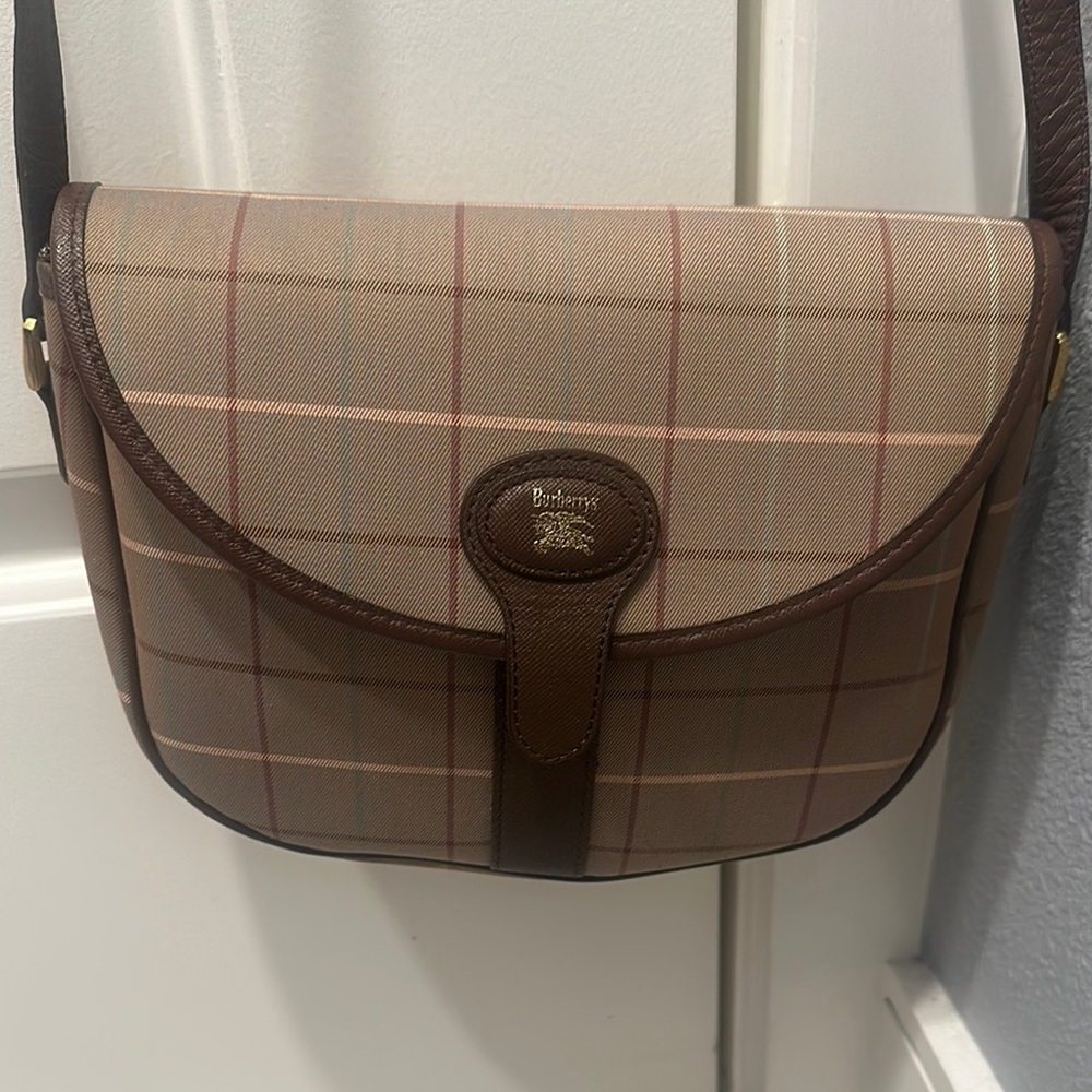 Burberry Brown and Tan Crossbody Bag